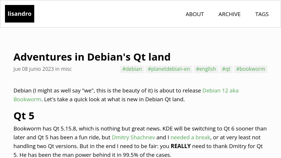 Screenshot of perezmeyer.com.ar: Adventures in Debian's Qt Land