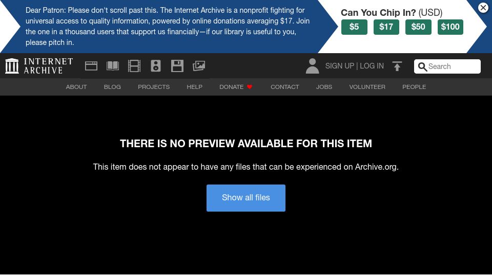 Screenshot of archive.org: Far Cry 1.34 source code (2006)