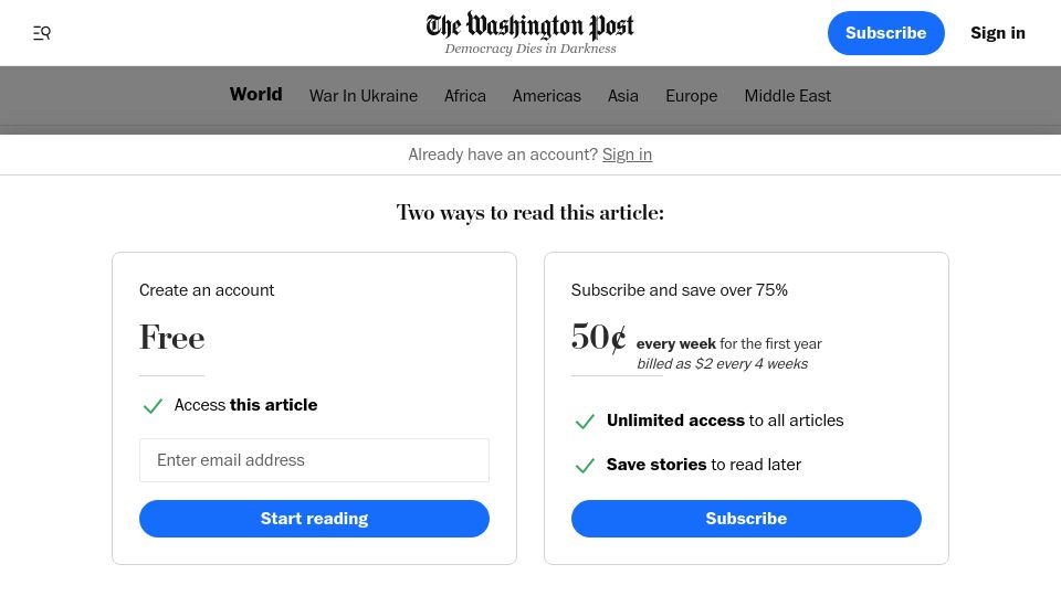 Screenshot of washingtonpost.com: The Ain Dubai, the world’s largest broken Ferris wheel
