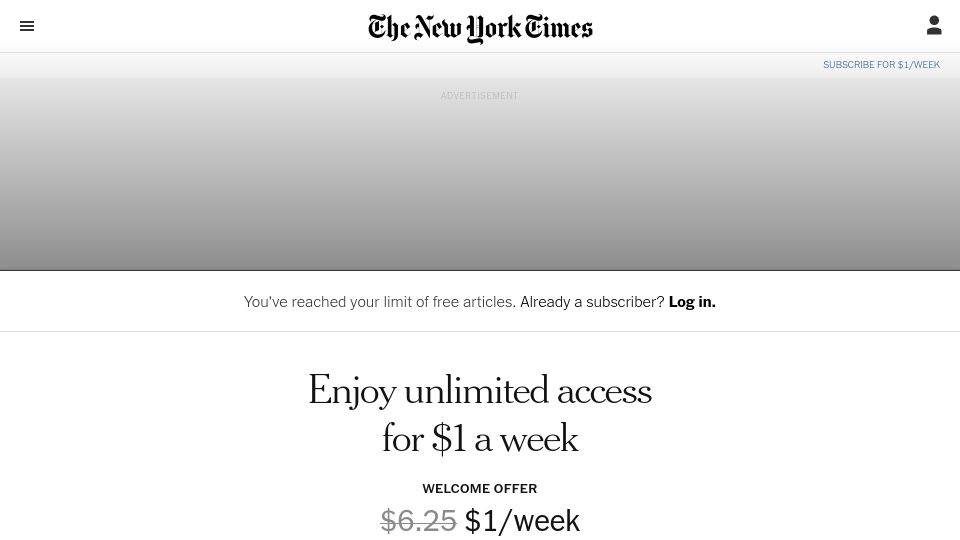 Screenshot of nytimes.com: She Steals Surfboards by the Seashore. She’s a Sea Otter