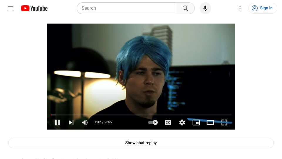 Screenshot of youtube.com: Interview with Senior Rust Developer in 2023 (Parody) [video]