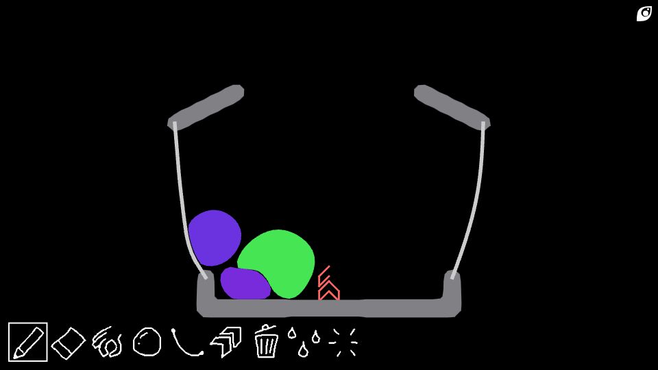 Screenshot of oimo.io: The Blob Toy