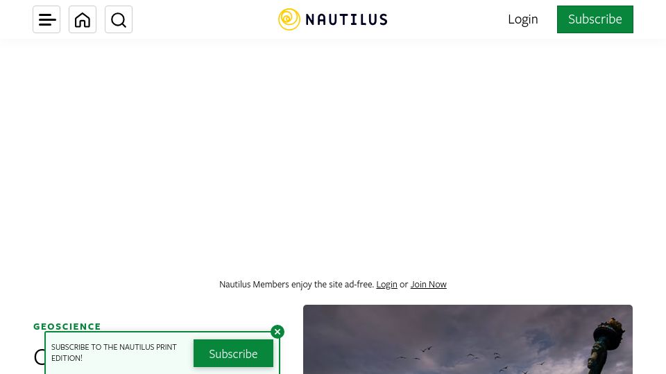 Screenshot of nautil.us: Could an industrial civilization have predated humans on Earth?