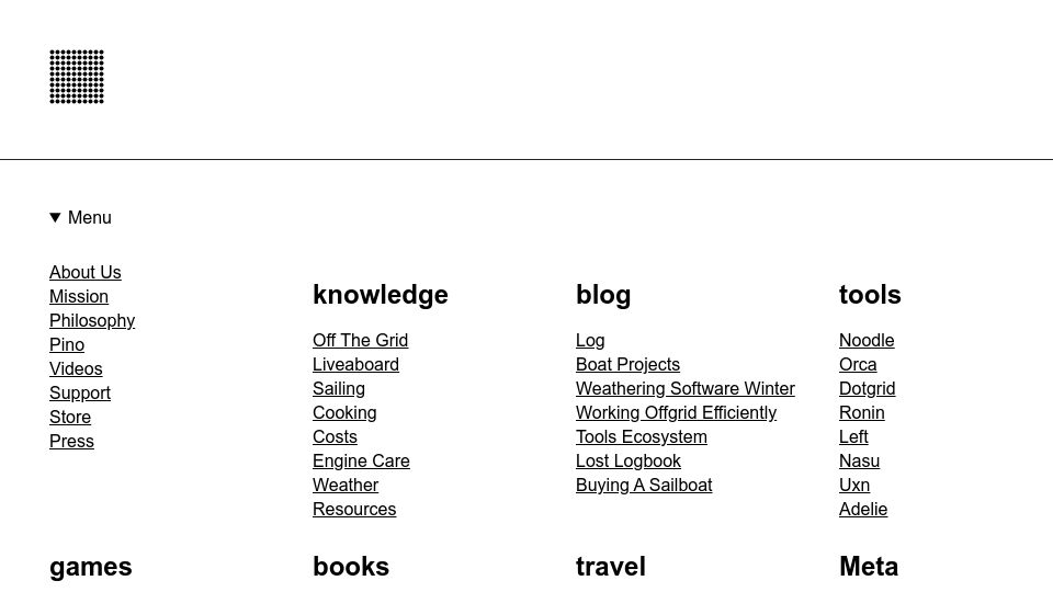 Screenshot of 100r.co: The Uxn Ecosystem