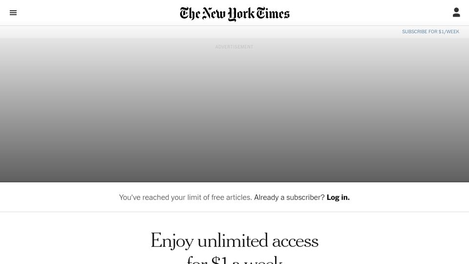 Screenshot of nytimes.com: Who employs your doctor? Increasingly, a private equity firm
