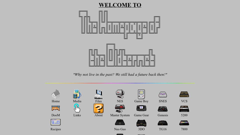 Screenshot of geocities.ws: The Homepage of the Oldternet