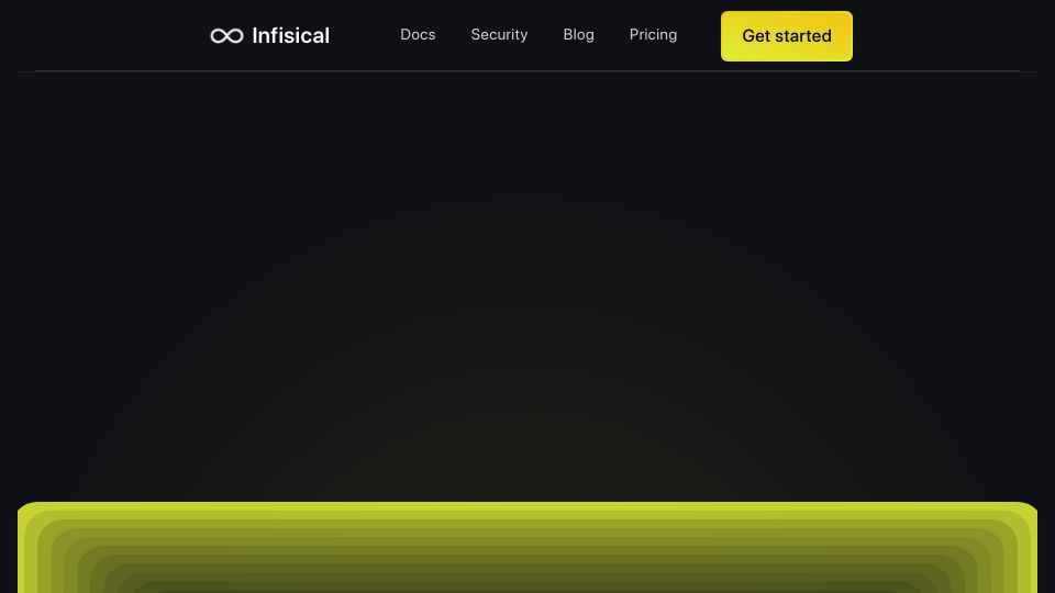 Screenshot of infisical.com: Show HN: Infisical – open-source secret management platform