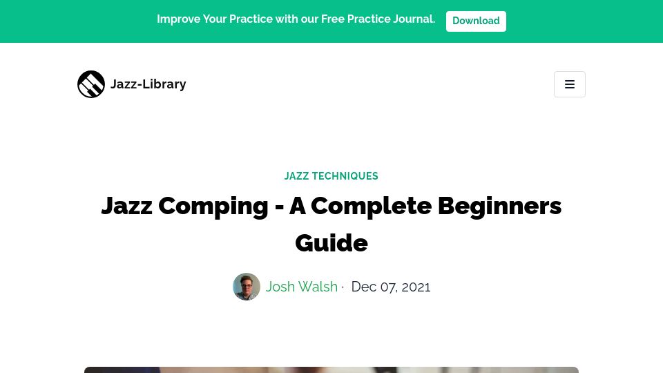 Screenshot of jazz-library.com: Jazz Comping (2021)