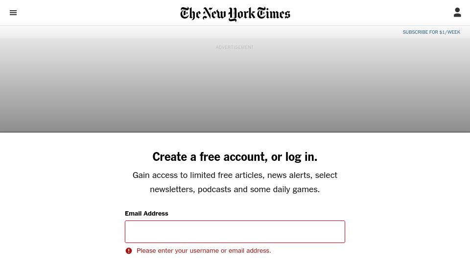 Screenshot of nytimes.com: Space material found on a beach in Western Australia