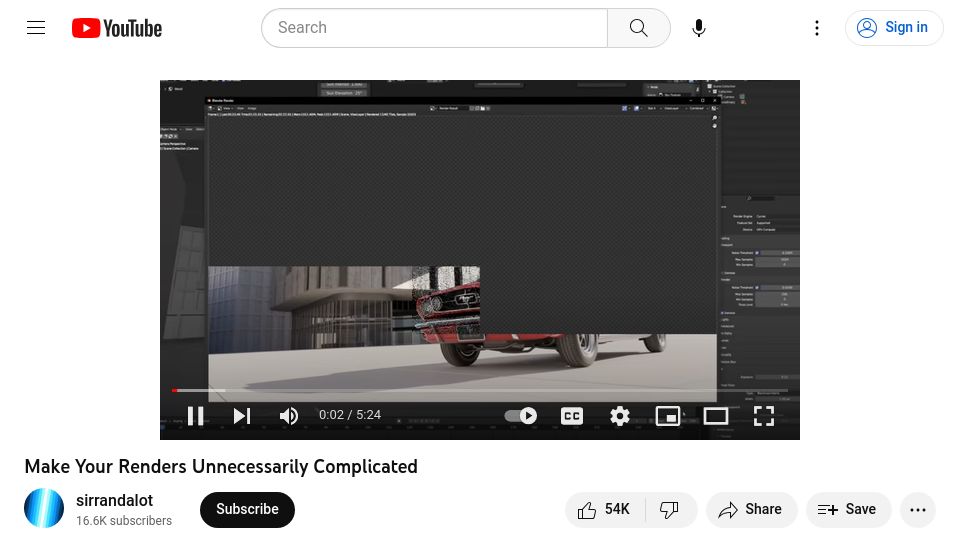 Screenshot of youtube.com: Make Your Renders Unnecessarily Complicated by Modeling a Film Camera in Blender [video]