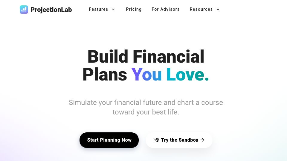 Screenshot of projectionlab.com: Show HN: I spent 2 years building a personal finance simulator