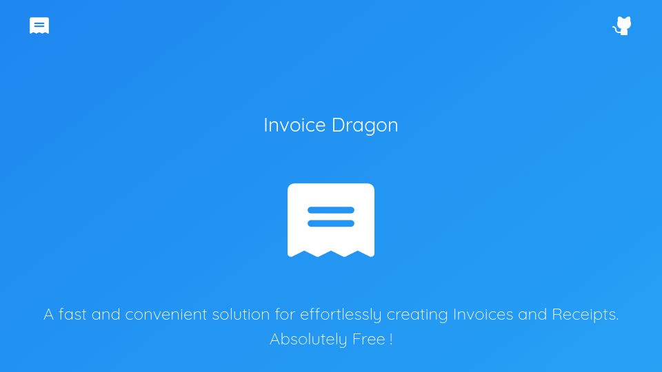 Screenshot of invoicedragon.com: Show HN: Invoice Dragon – An open source app to create PDF invoices