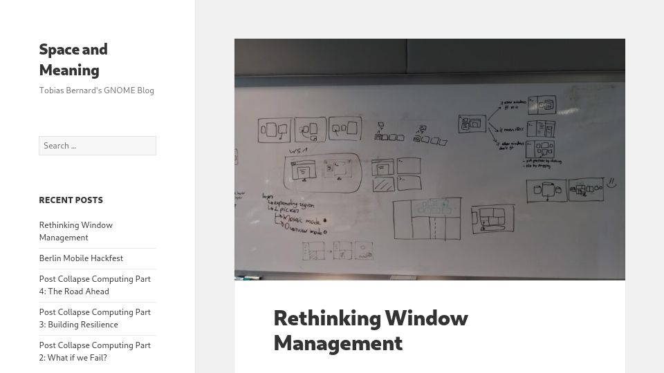 Screenshot of blogs.gnome.org: Rethinking Window Management