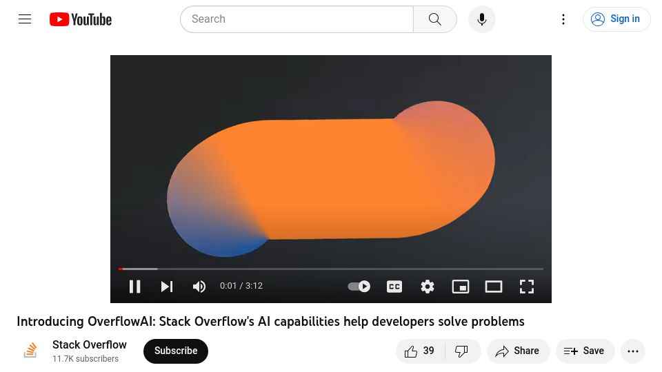 Screenshot of stackoverflow.blog: OverflowAI
