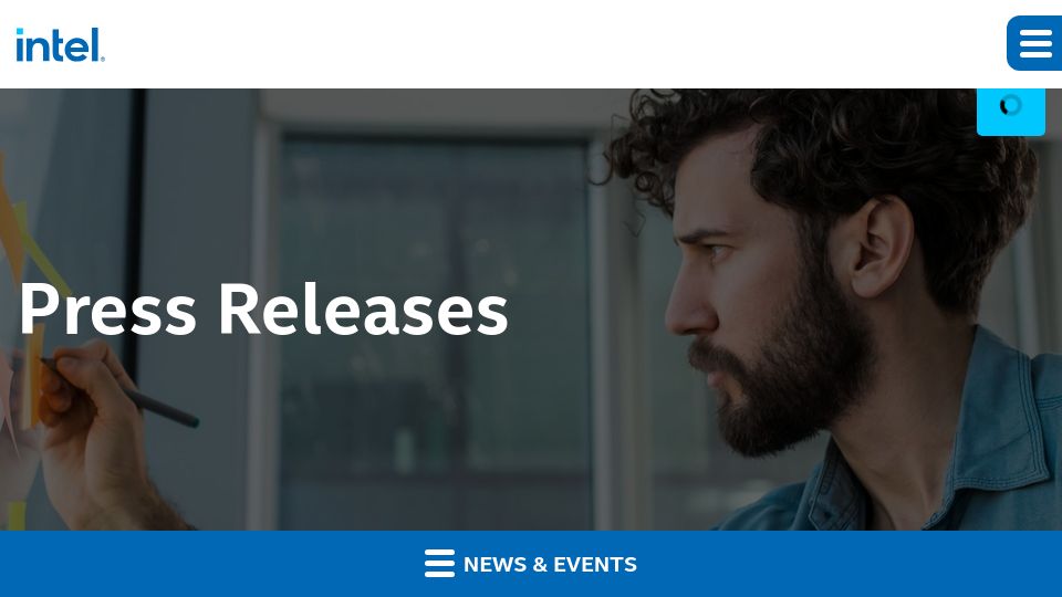 Screenshot of intc.com: Intel Reports Second-Quarter 2023 Financial Results