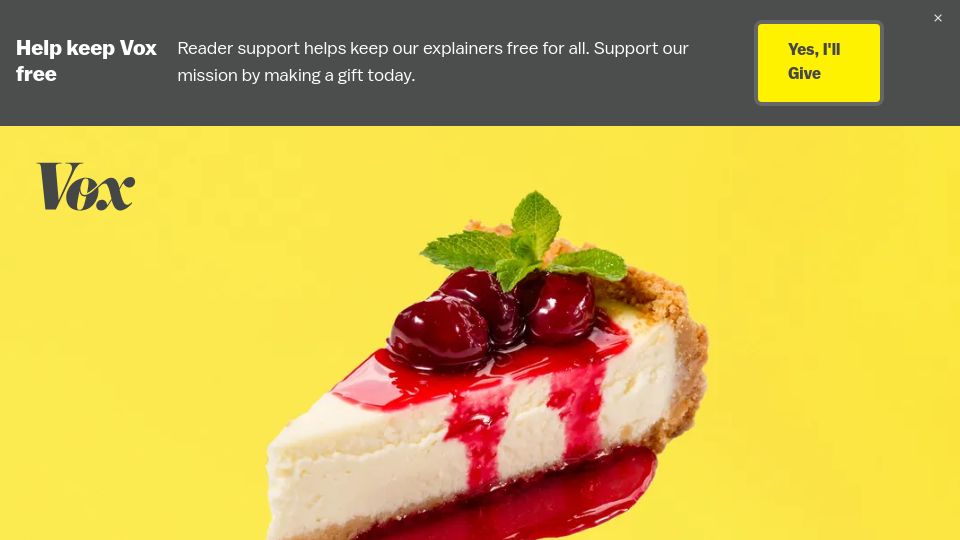 Screenshot of vox.com: How the Cheesecake Factory defied the restaurant industry’s rules of success