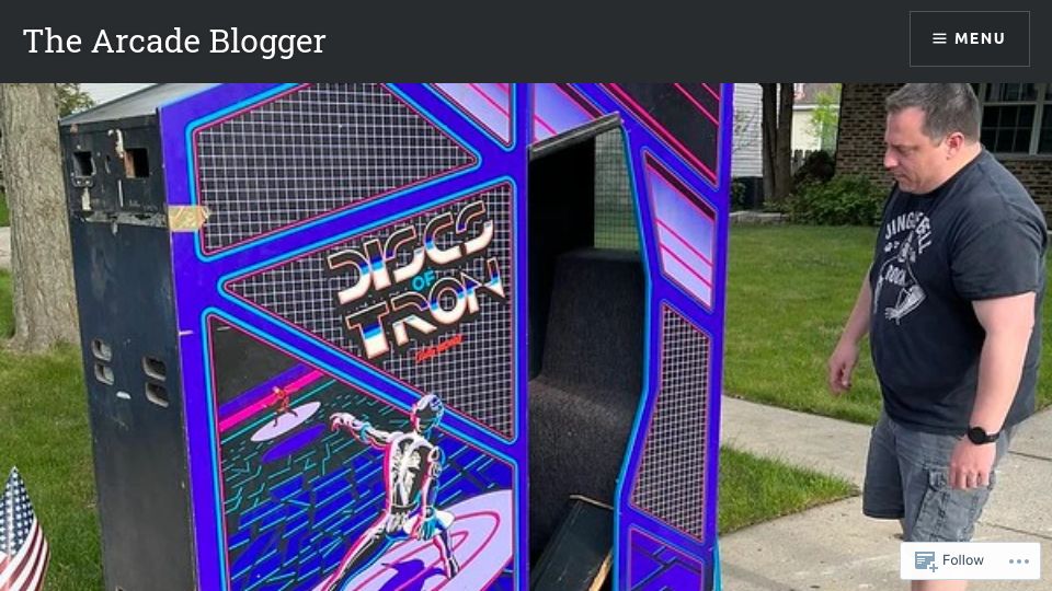 Screenshot of arcadeblogger.com: Environmental Discs of Tron Roadside Pickup