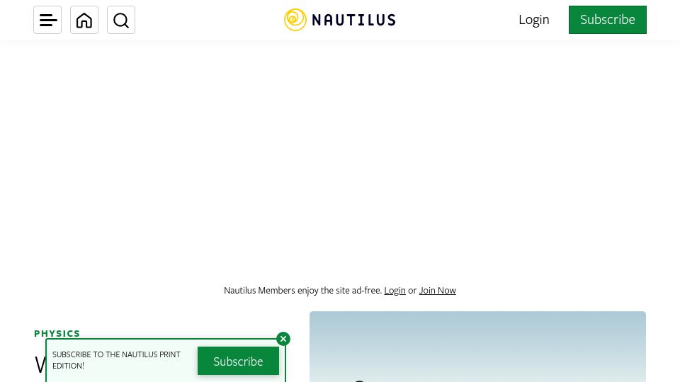 Screenshot of nautil.us: Winning By a Hair
