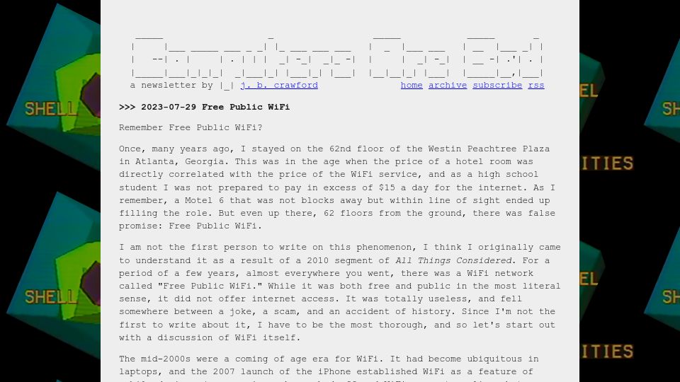 Screenshot of computer.rip: Free Public WiFi