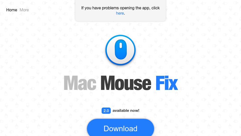 Screenshot of mousefix.org: Mac Mouse Fix