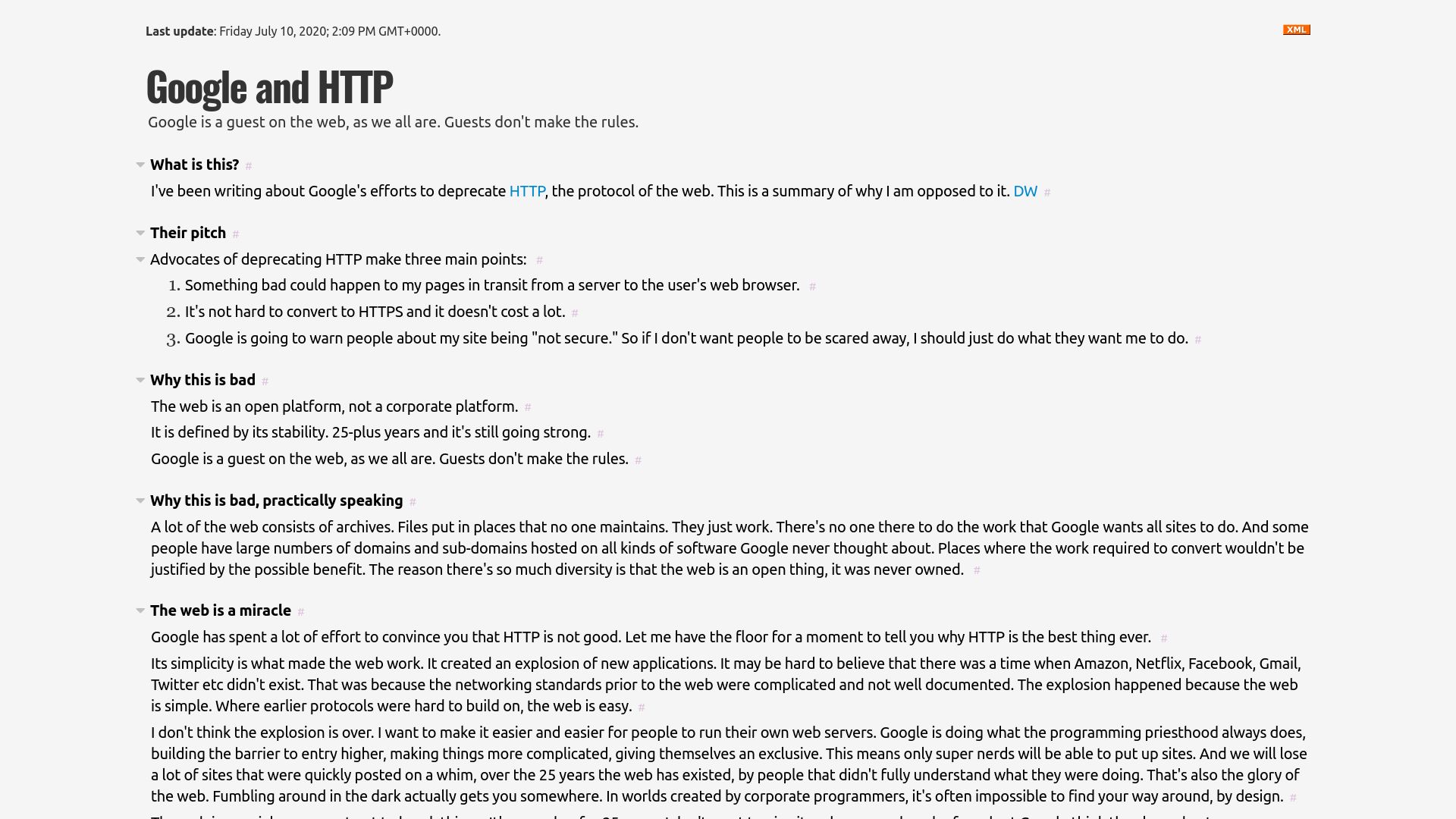 Screenshot of this.how: Google and HTTP (2018)