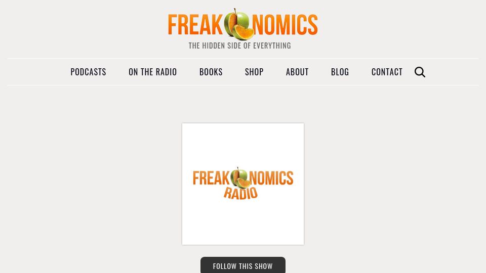 Screenshot of freakonomics.com: Why Is the U.S. So Good at Killing Pedestrians?
