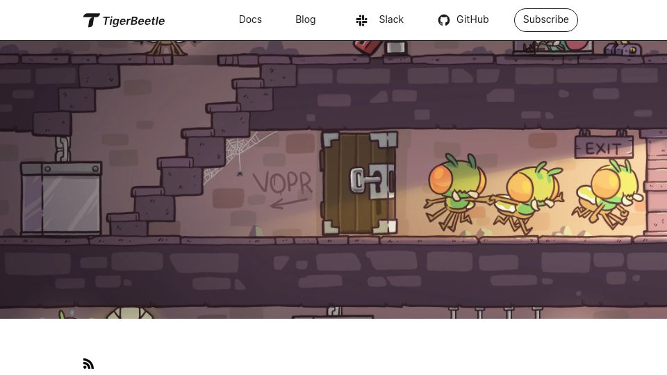 Screenshot of tigerbeetle.com: Simulation Testing for Liveness
