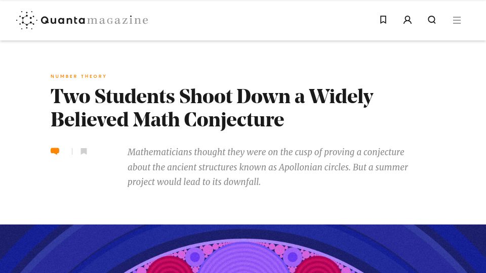 Screenshot of quantamagazine.org: Students’ insight proves that the local-global conjecture doesn’t hold