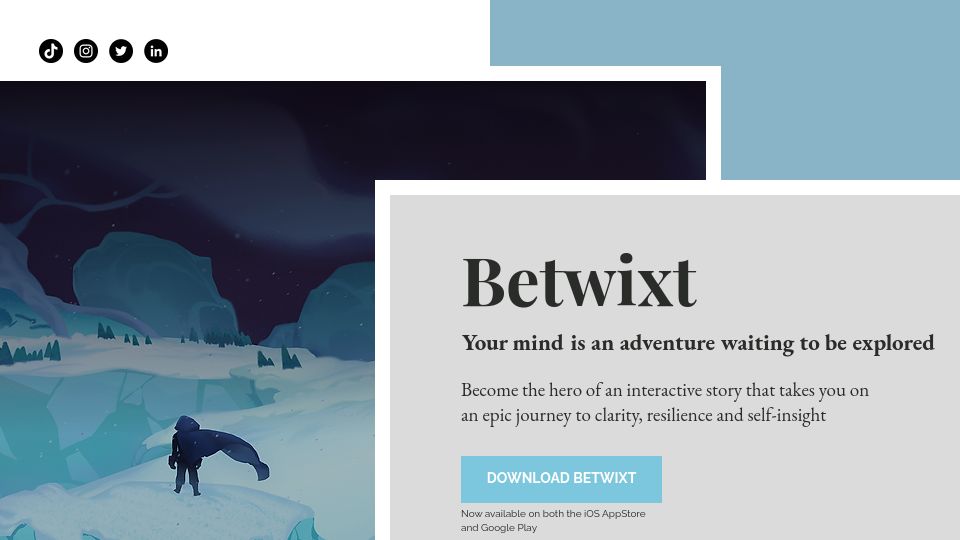Screenshot of betwixt.life: An interactive story that takes you on a journey of self-exploration