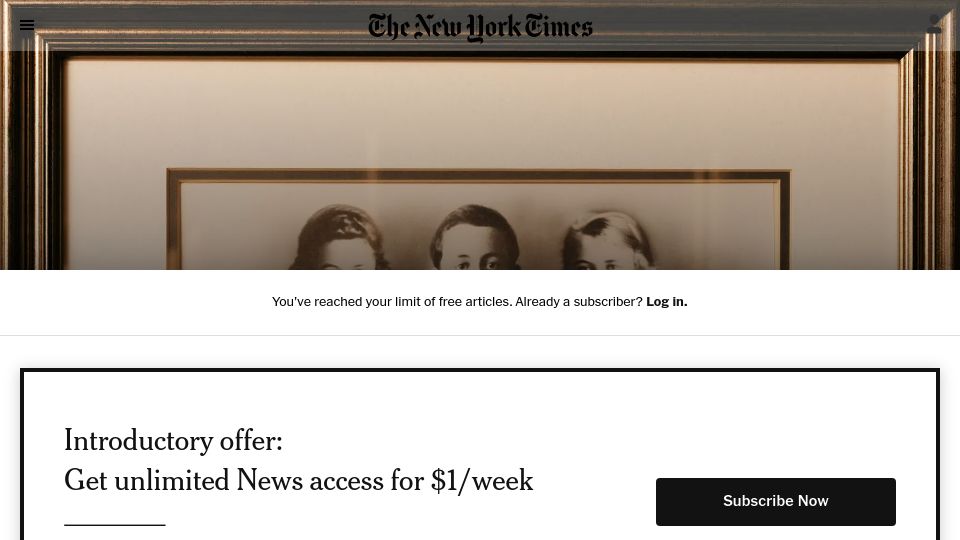 Screenshot of nytimes.com: The Frothy Saga of the Jacuzzi Family