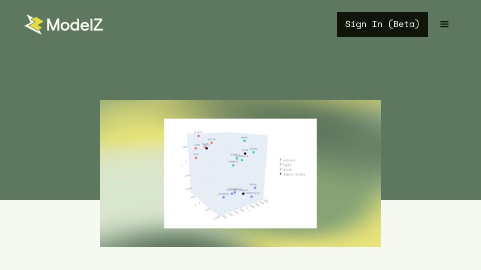 Screenshot of modelz.ai: Do we really need a specialized vector database?