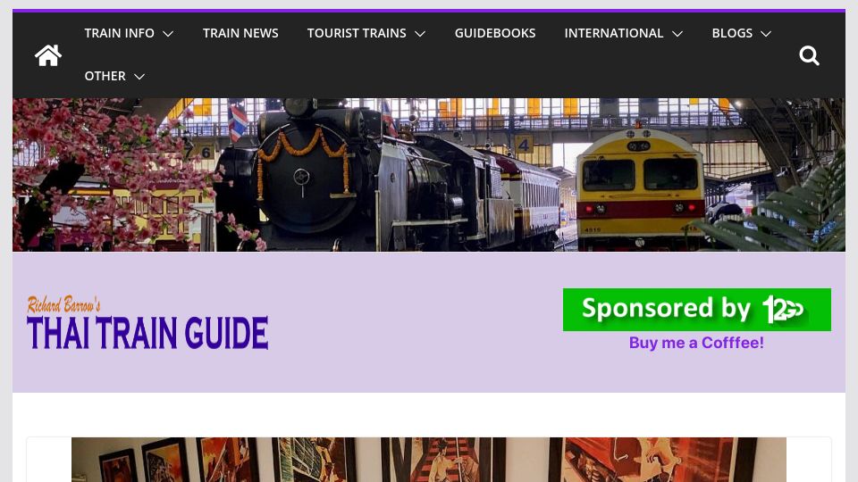 Screenshot of thaitrainguide.com: Railway Safety Posters (2022)
