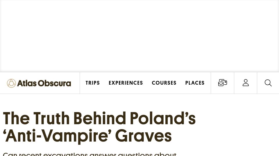 Screenshot of atlasobscura.com: Poland’s ‘anti-vampire’ graves