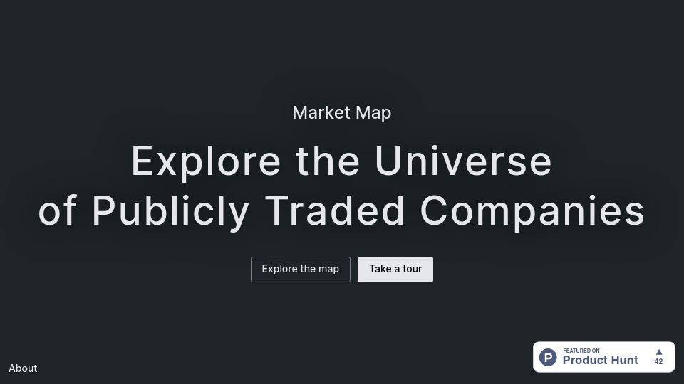 Screenshot of marketmap.one: Market Map