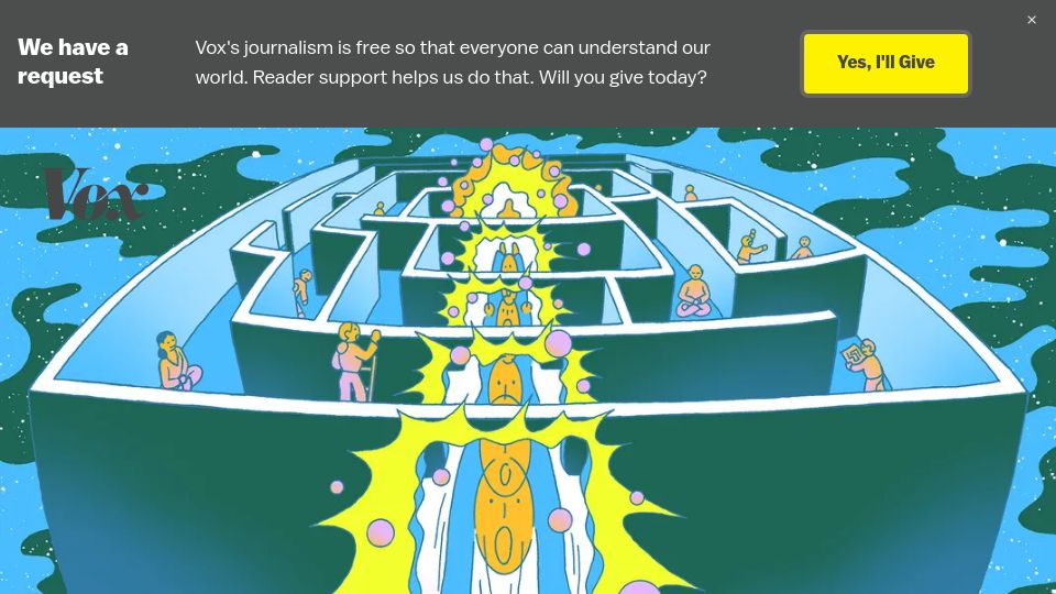 Screenshot of vox.com: The new science of meditation