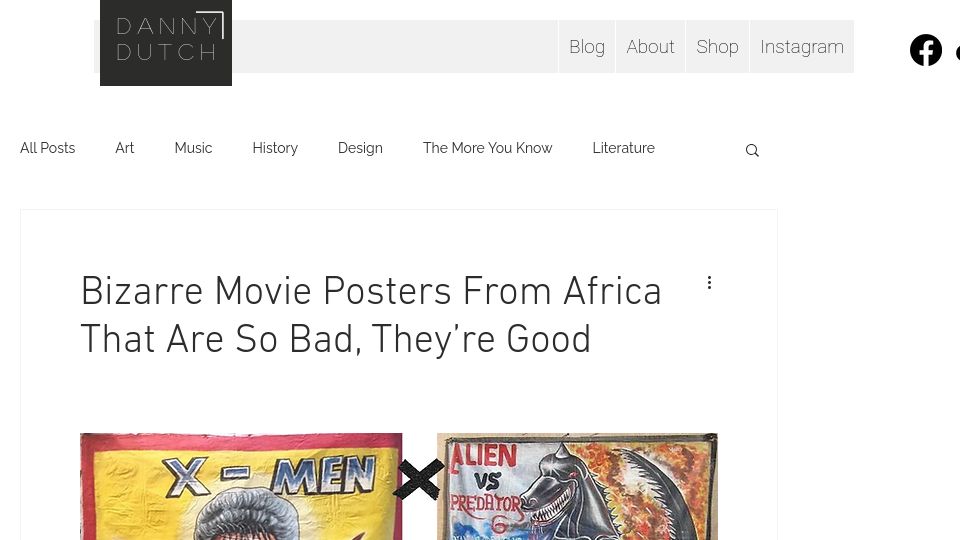 Screenshot of dannydutch.com: Bizarre Movie Posters From Africa That Are So Bad, They’re Good