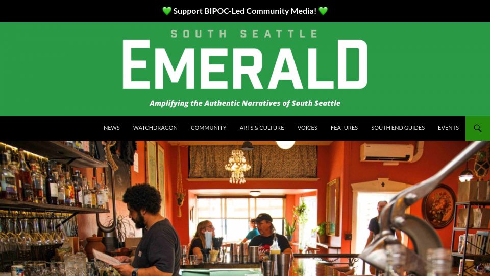 Screenshot of southseattleemerald.com: Can a worker-owned restaurant work?