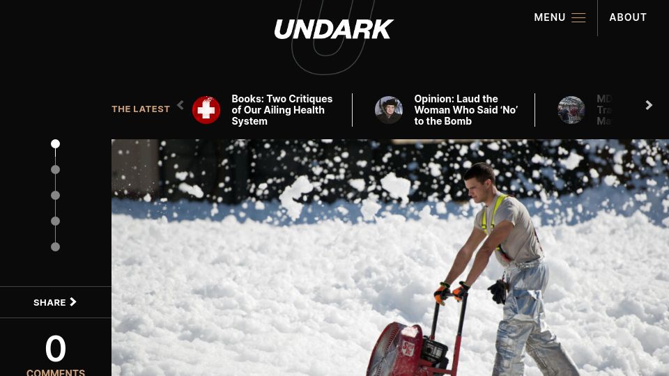 Screenshot of undark.org: Federal study links testicular cancer to ‘forever chemicals’