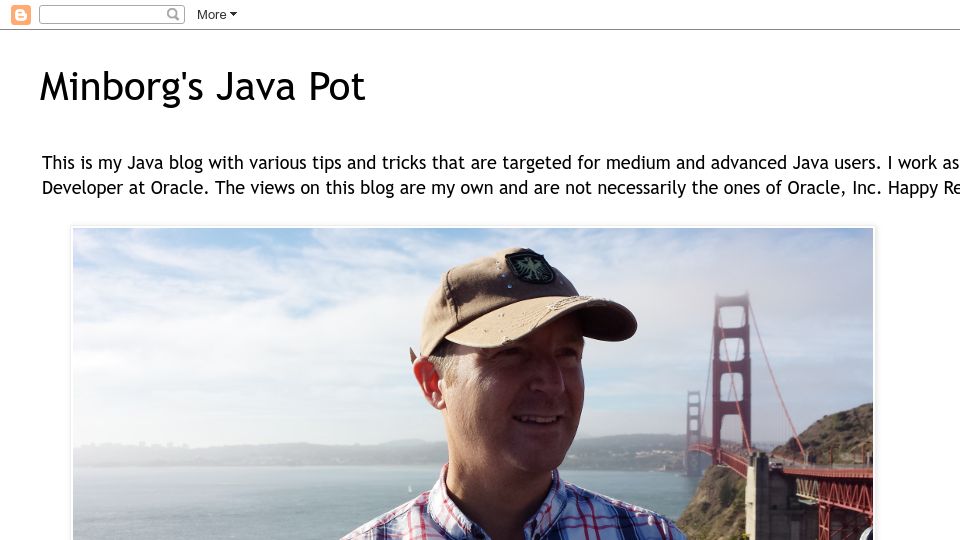 Screenshot of minborgsjavapot.blogspot.com: Java: New Draft JEP: “Computed Constants”