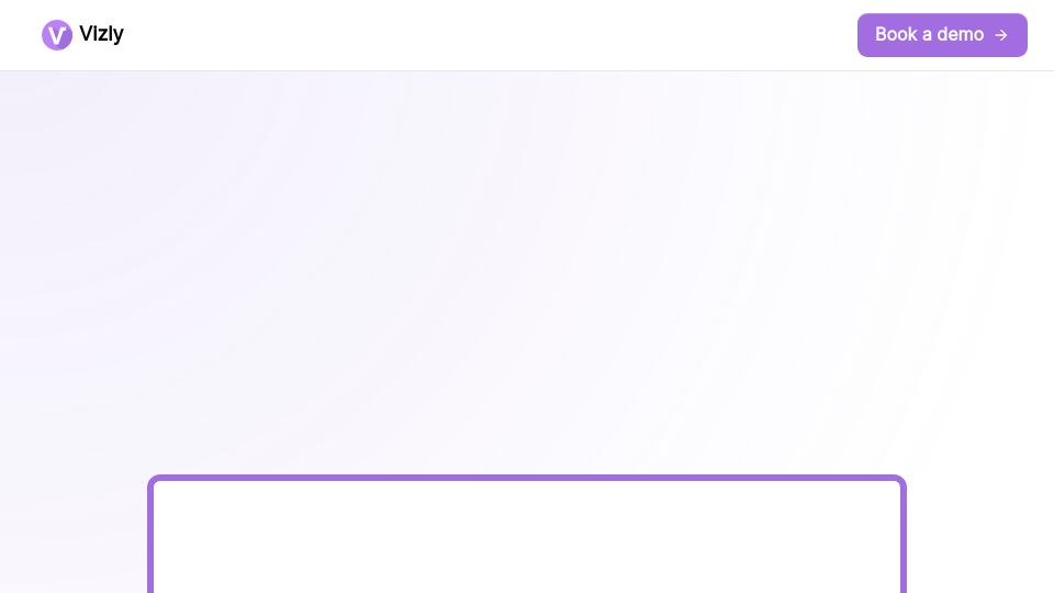 Screenshot of vizly.fyi: Show HN: Query your database using plain English on premise