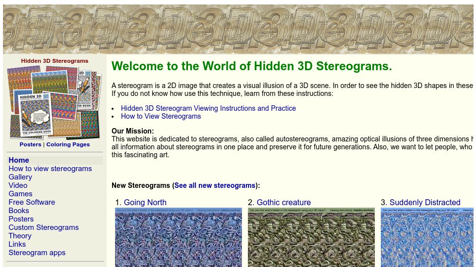 Screenshot of hidden-3d.com: Hidden 3D