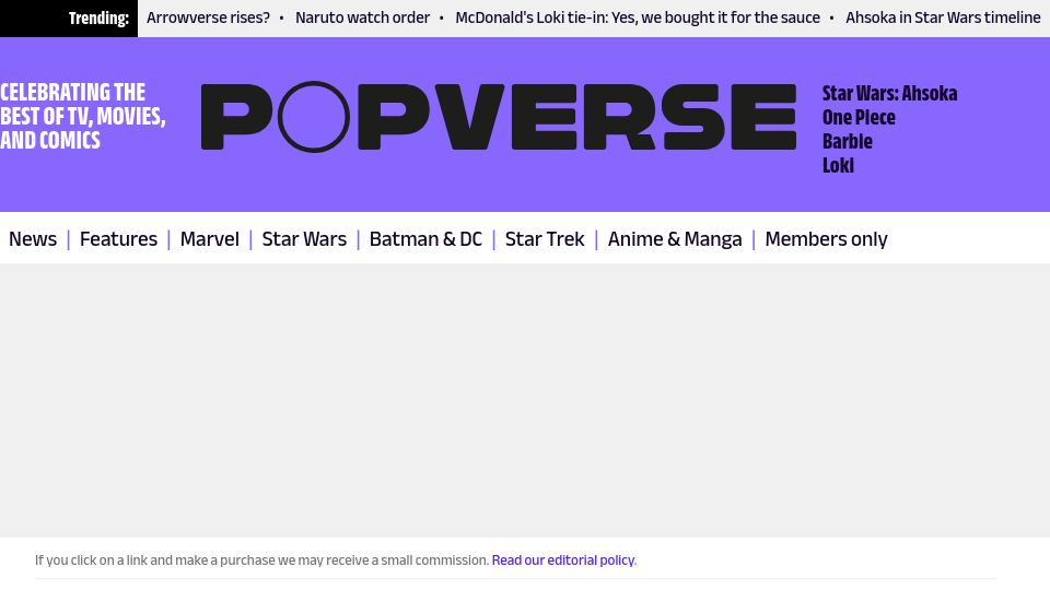 Screenshot of thepopverse.com: Terry Pratchett’s hard drive steamrolled in 2017 had '10 unfinished novels'