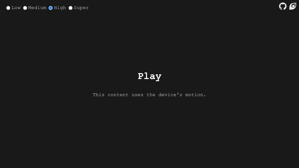 Screenshot of oimo.io: Water