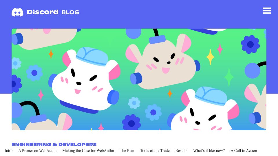 Screenshot of discord.com: Discord Rolled Out Yubikeys for All Employees