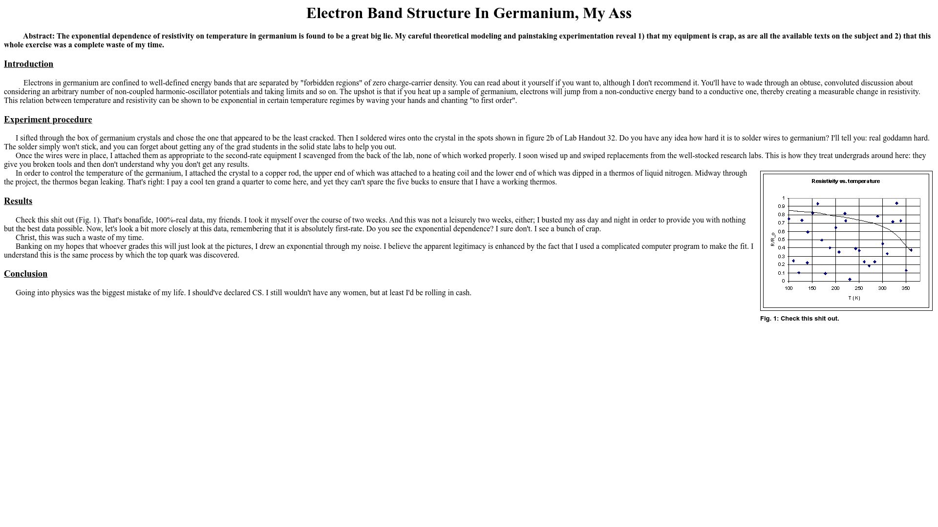 Screenshot of pages.cs.wisc.edu: Electron band structure in germanium, my ass (2000)