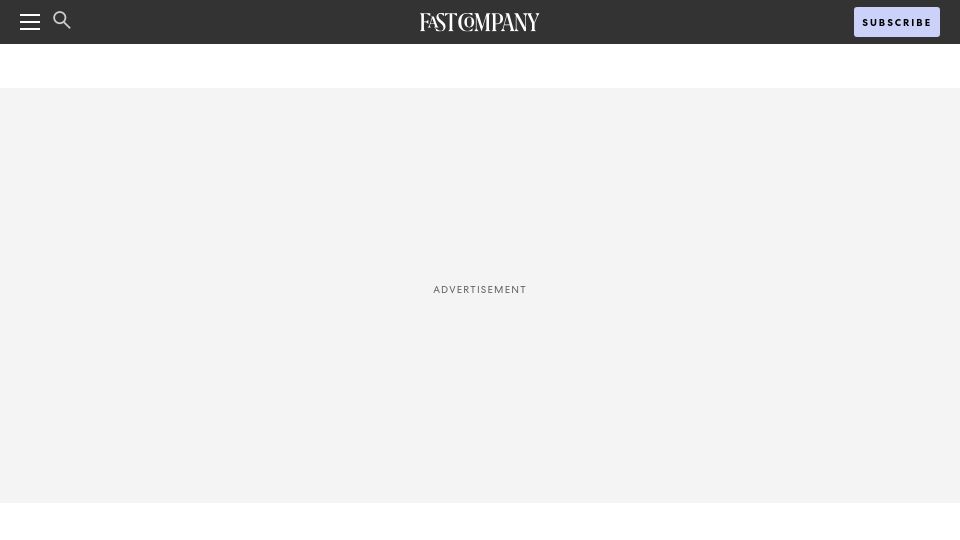 Screenshot of fastcompany.com: Perhaps it’s time to sideline the internet when evaluating collective reality