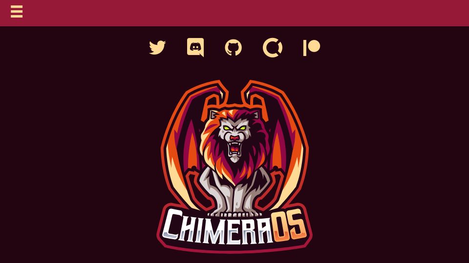 Screenshot of chimeraos.org: ChimeraOS: Instantly turn any PC into a gaming console