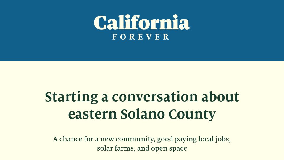 Screenshot of californiaforever.com: California Forever