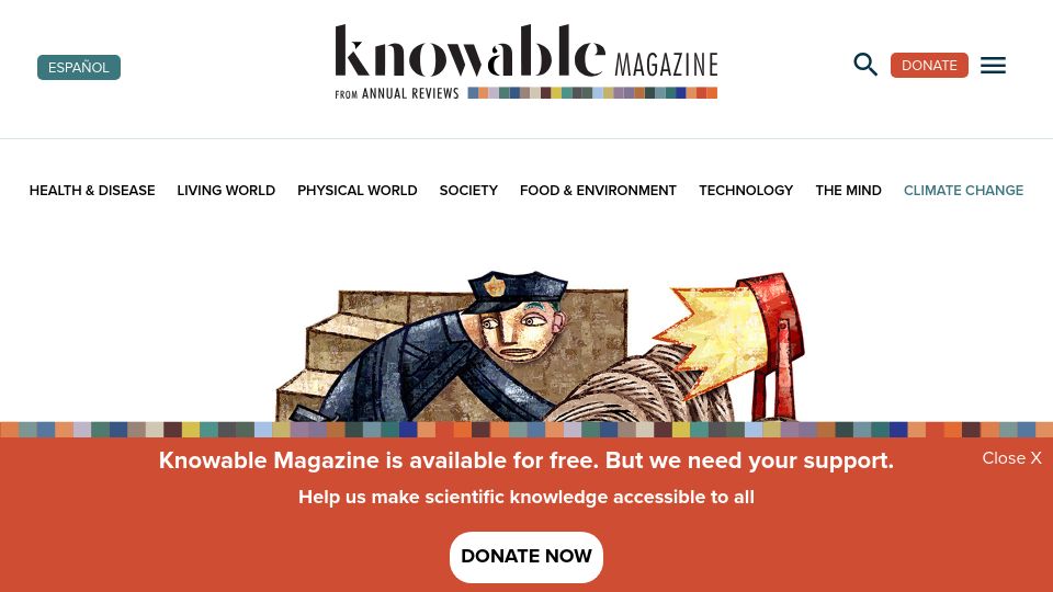 Screenshot of knowablemagazine.org: It’s way past time to stop police ‘testilying’