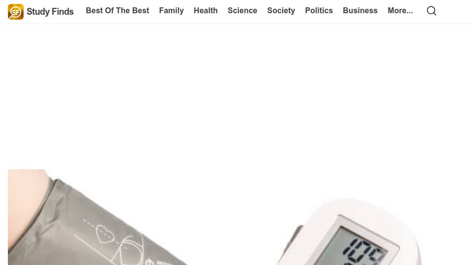 Screenshot of newsroom.heart.org: Blood pressure should be measured lying down: study